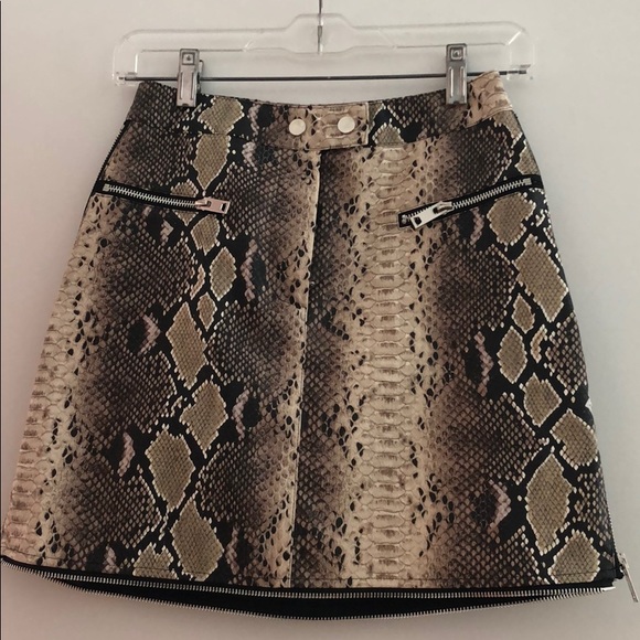 Iam GIA snake print mini skirt XS - Picture 3 of 5